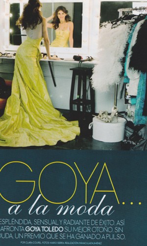 Goya Toledo. Reportajes